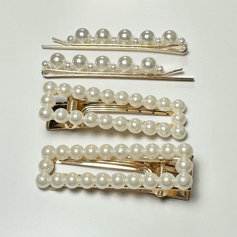 Pearl Hair Clip Set